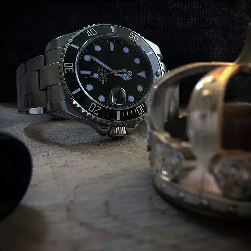 Reloj de pulsera mecánico para hombre, cronógrafo automático con bisel de cerámica de lujo, cristal de zafiro, nuevo, SSSSS, 2024