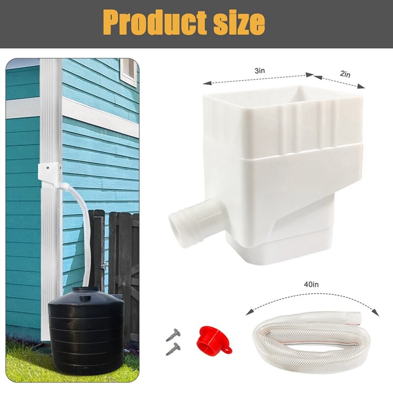 Rainwater Collection Downspout Diverter Rainwater Collection System Yard Gutter Drain