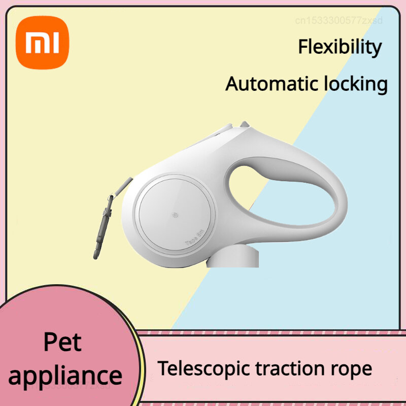 Xiaomi PETKIT Smart Retractable Small Medium-Sized Dogs 4.5 Meters Traction Rope Pet Traction Charging Rope With LED Night Light