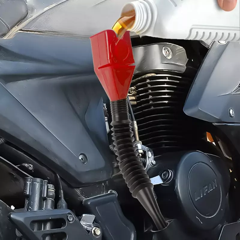 Teleskopowy lejek do tankowania samochód ciężarowy silnik motocyklowy olej benzyna filtr Transfer lejki narzędzie składany przenośny lejek