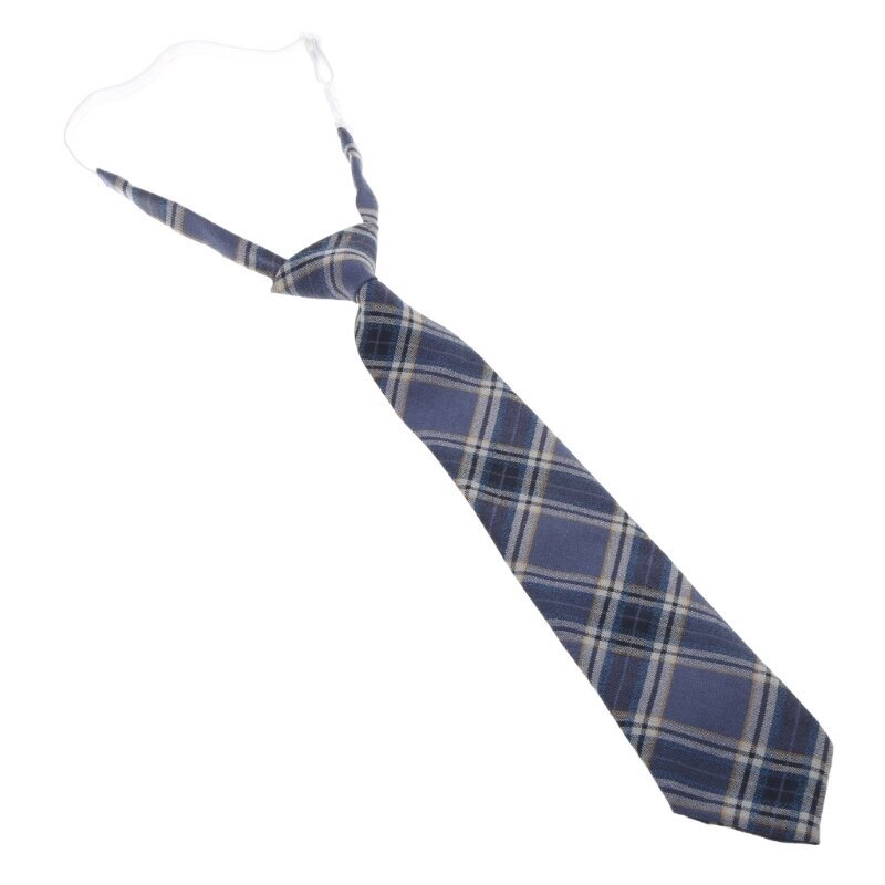 652F leniwy JK krawaty obcisły krawat paskiem na szyję krawat kratę mundurek szkolny uczeń Cosplay mundury wąski krawat na