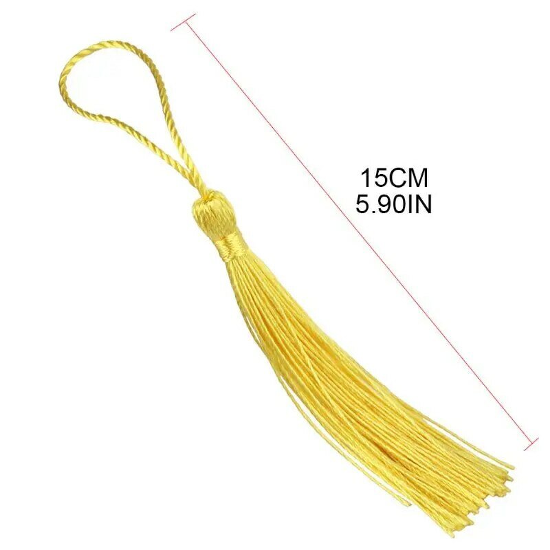 Bead Counter Decoration Polyester Tassels with Hanging Ring Silk Sewing