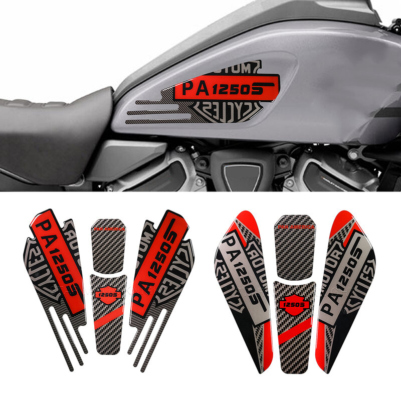 Motorcycle Tankpad Sticker 3D Tank Pad Stickers Olie Gas Protector Cover Voor RA1250 PA1250 Pan Amerika 1250 S Speciale 2021 2022-