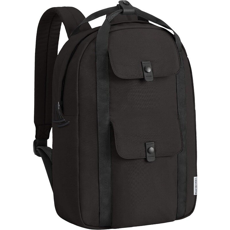 Anti-Theft-Daypack Backpack-SILVADUR Treated, Black, One Size