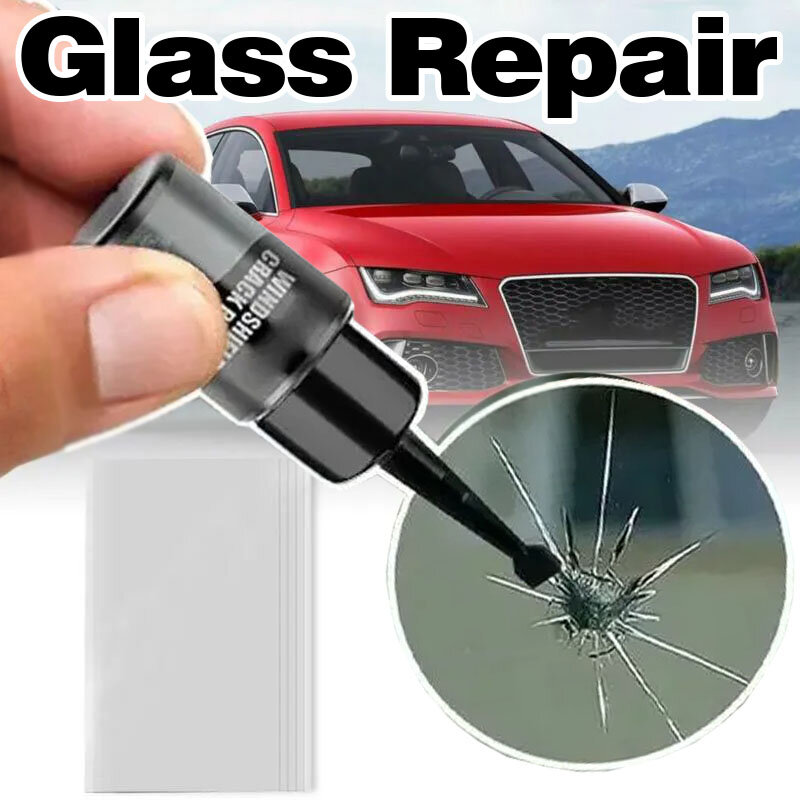 Reparación de grietas de parabrisas de coche, pegamento de curado de vidrio fluido, reparación de ventanas, resina de parabrisas, grietas de arañazos, restauración de grietas, accesorios de coche