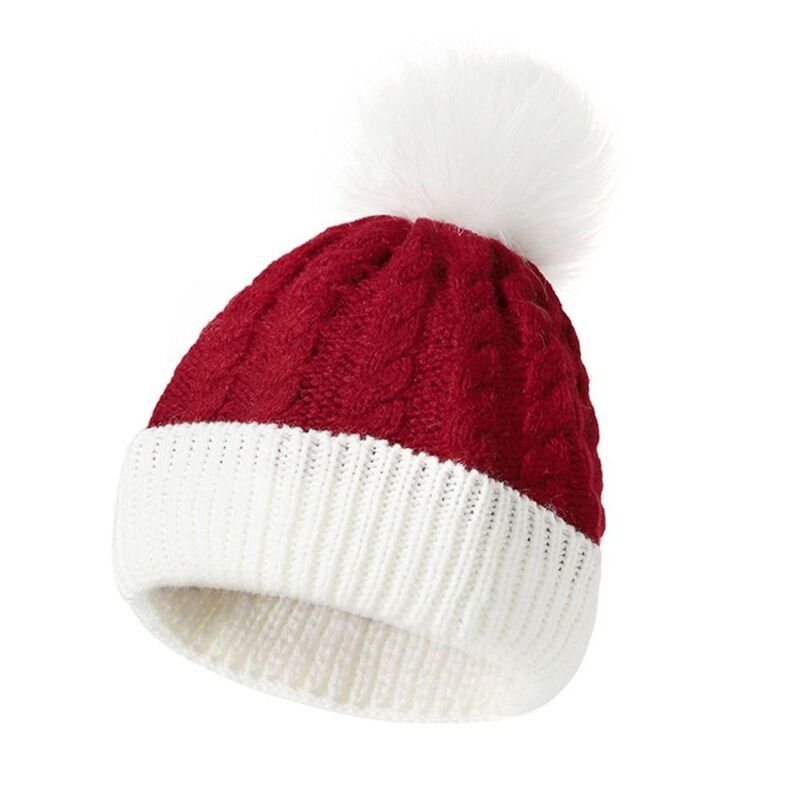 2 pz/set caldo cappello lavorato a maglia per bambini protezione per le orecchie invernale berretti morbidi berretto Pompon guanti da esterno Set ragazze ragazzi