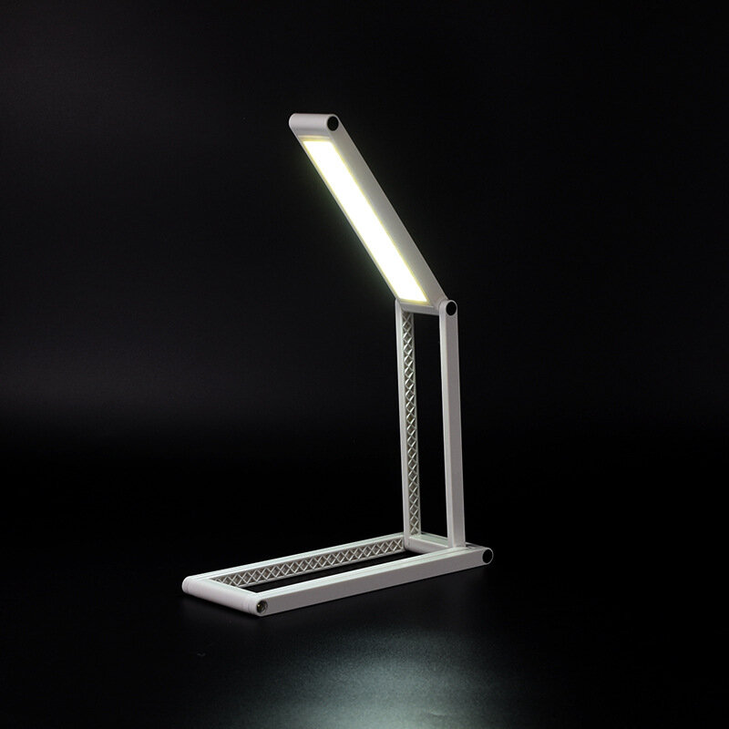 Lampu Meja LED Lipat Beragam Lampu Malam Portabel Pengisi Daya USB Lampu Belajar Membaca Kreatif Lampu Malam Pelindung Mata Siswa