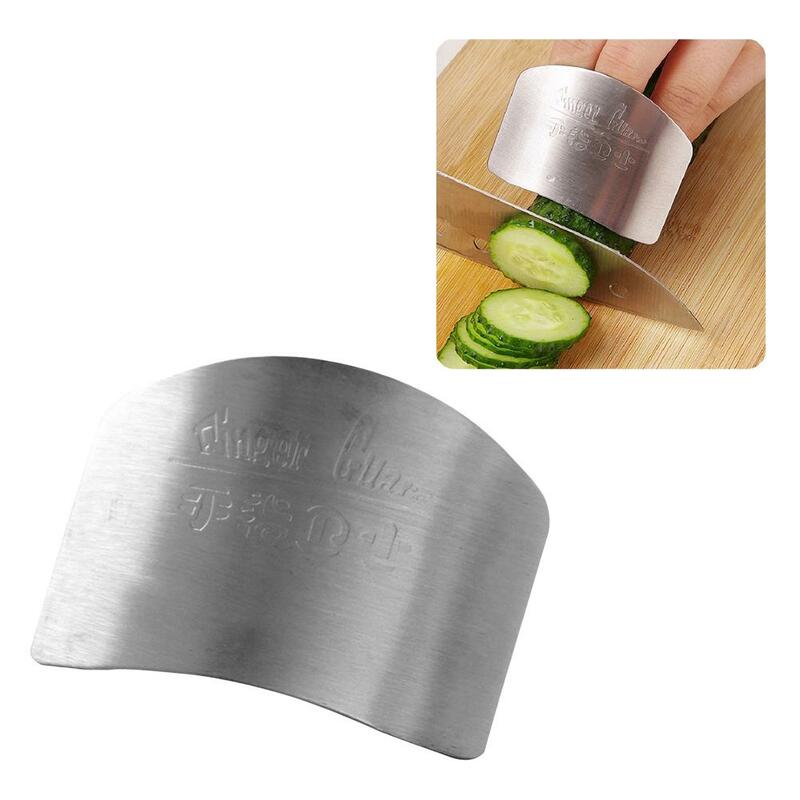 อุปกรณ์ป้องกันนิ้วป้องกันปลายนิ้วสแตนเลสตัดเป็นแกดเจ็ตที่ปลอดภัยด้วยมืออุปกรณ์ในครัว X1e8ผัก