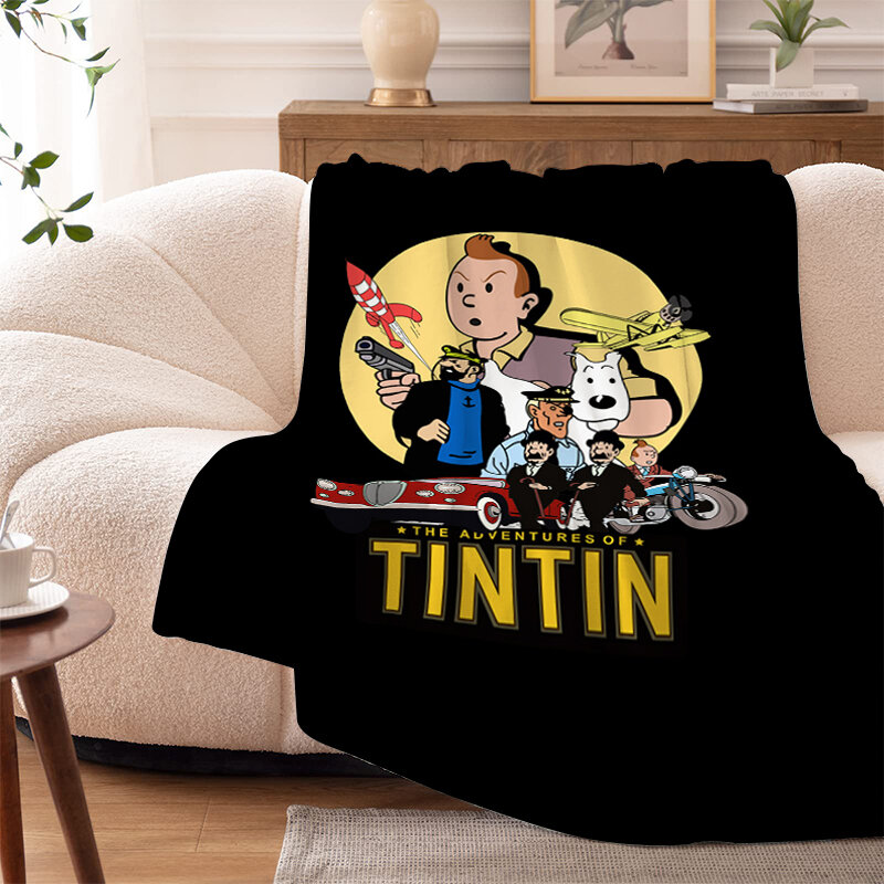 Coperte per divani per campeggio invernale biancheria da letto in microfibra T-Tintins caldo letto al ginocchio in pile personalizzato nuove morbide coperte King Size