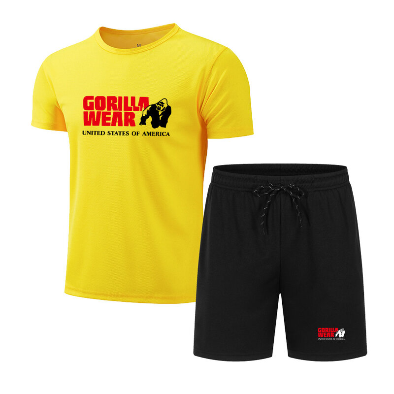 Костюм спортивный мужской из двух предметов, комплект одежды для бега