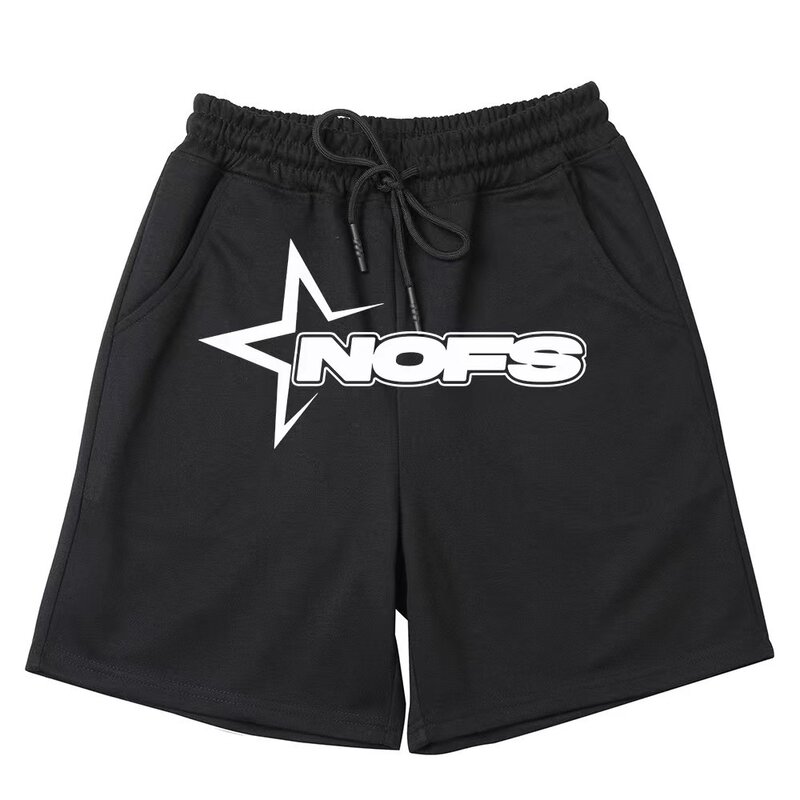 Shorts estampados casuais Y2K, calças soltas de hip-hop, rua alta, moda, verão, baixo preço, Ins, 2024