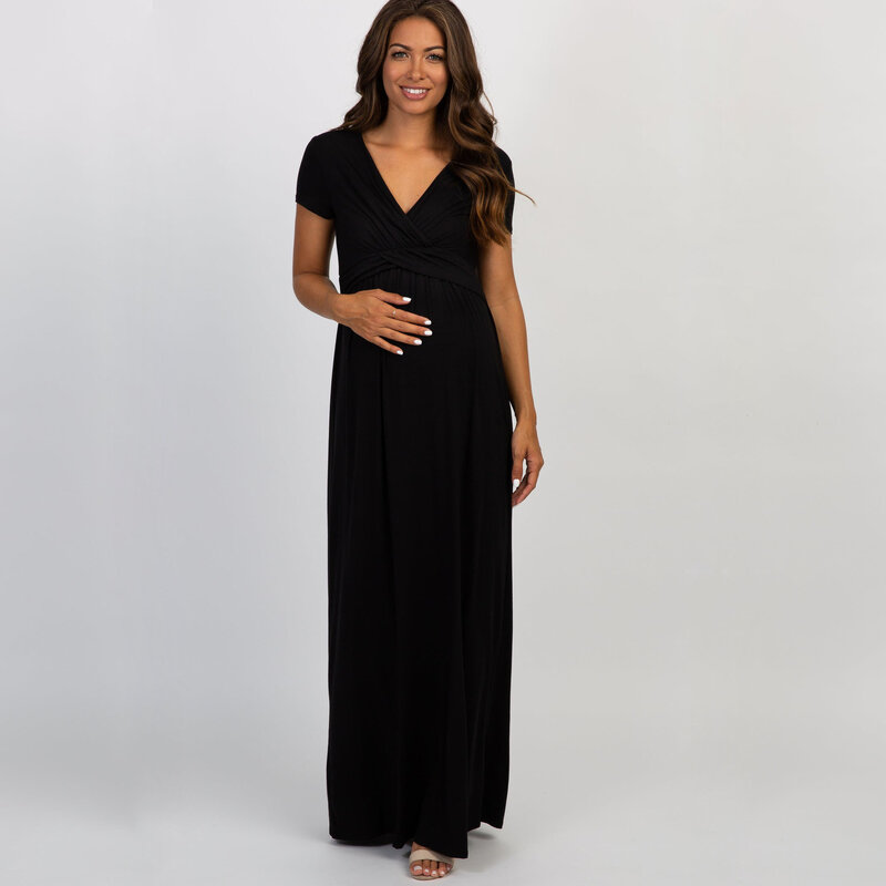 Vestidos de maternidad sexys de tul para Sesión de fotos de mujeres embarazadas, maxivestido largo de fotografía para Baby Shower y embarazo, elegante