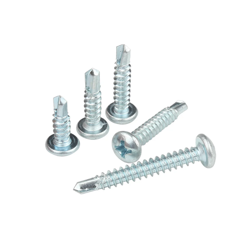 Stainless Steel/Carbon Steel Self Drilling Phillips Screw Wood Thread Self Tapping Screw Pan Head Self-Tapping Bolt M3.5~ M6.3