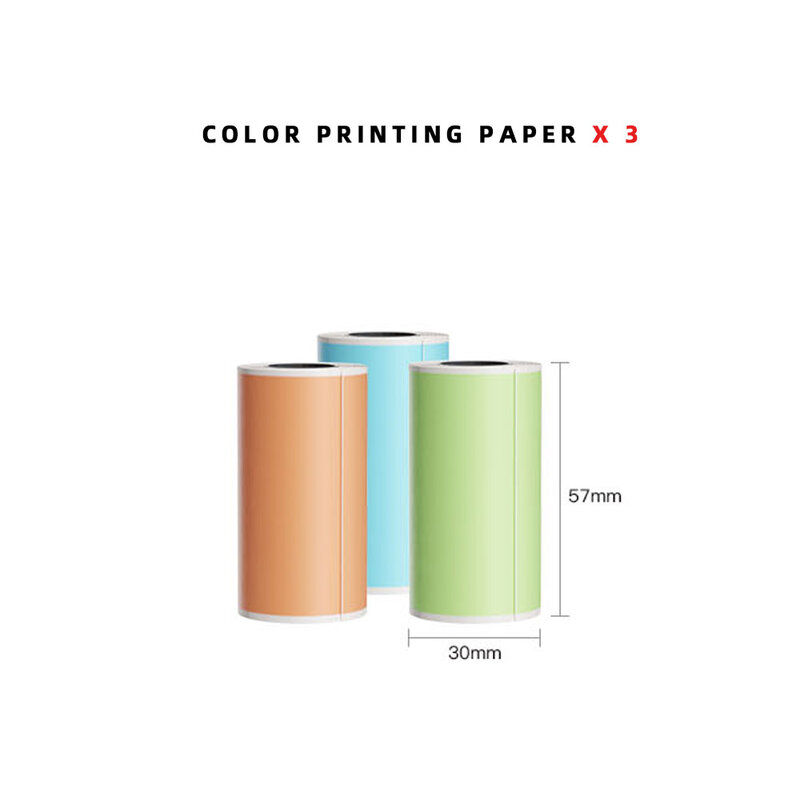 DOLEWA-Papel de etiqueta autoadesivo colorido, papel colorido permanente, Pape comum