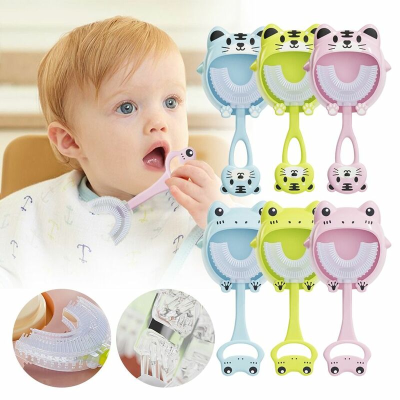 For Teeth Cleaning A Dent Enfant Oral Care Teeth Clean Brush U Shape Toothbrush Tooth Brush Cleaning Brosse
