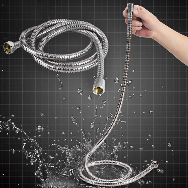 Elastyczny wąż prysznicowy ze stali nierdzewnej długi prysznic do łazienki przedłużanie węża rura hydrauliczna ciągnięcia rurki akcesoria łazienkowe