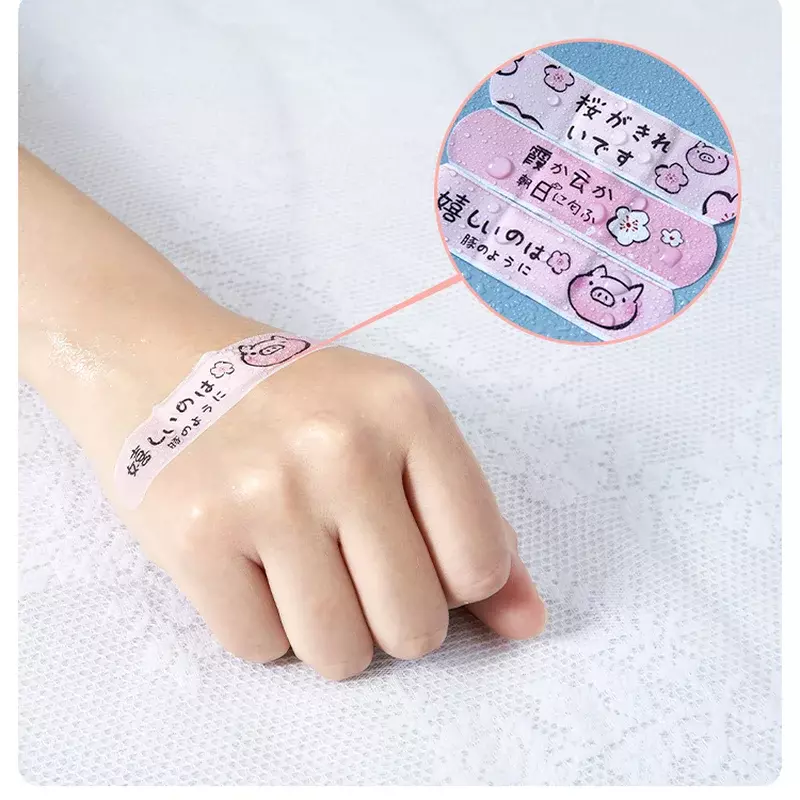 20pcs/set Waterproof Breathable Cute Cartoon Pig Animals Band Aid Adhesive Bandages First Aid Emergency for Kids Children