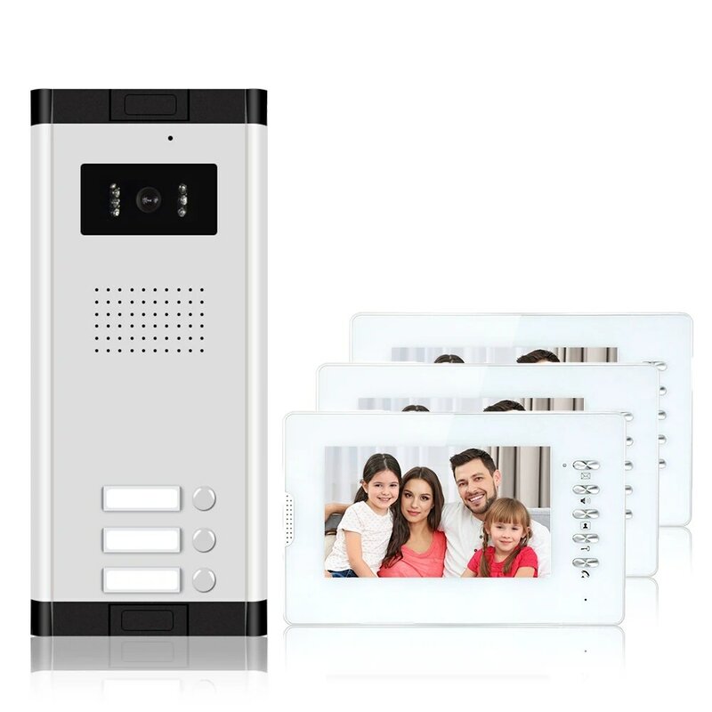 Sistem interkom kontrol akses multi-apartemen mendukung bel pintu visual aplikasi Tuya telepon video telepon pintu visual