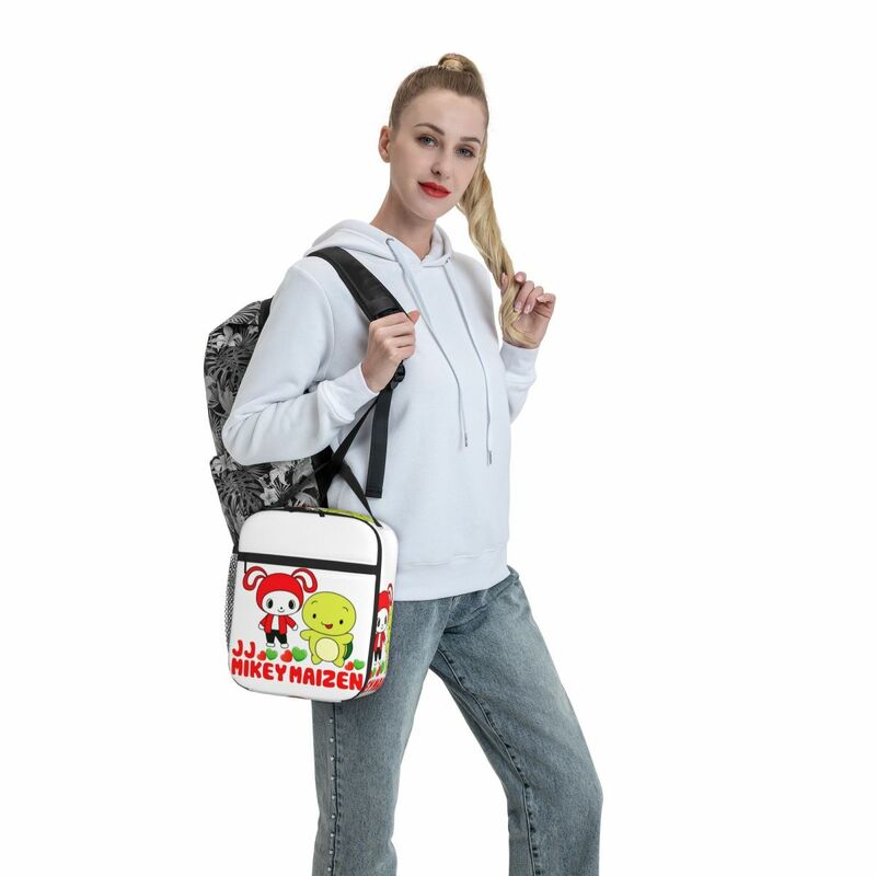 JJ MIKEY MAIZEN-Lunch Bags para Mulheres, Lunch Tote, Caixa de Bento Impermeável, Fugas, Piquenique, Trabalho, Crianças, Escola