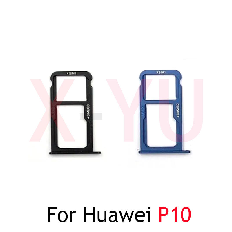 Untuk Huawei P10 / P10 Plus / P10 Lite tempat baki kartu SIM Slot adaptor suku cadang perbaikan pengganti