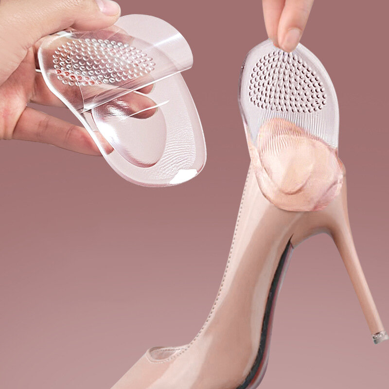 Coussinets de chaussure en silicone pour massage de l'avant-pied, coussins de semelle intérieure coordonnants pour talons hauts, coussins de pied pour les instituts de correction des pieds, 1 paire