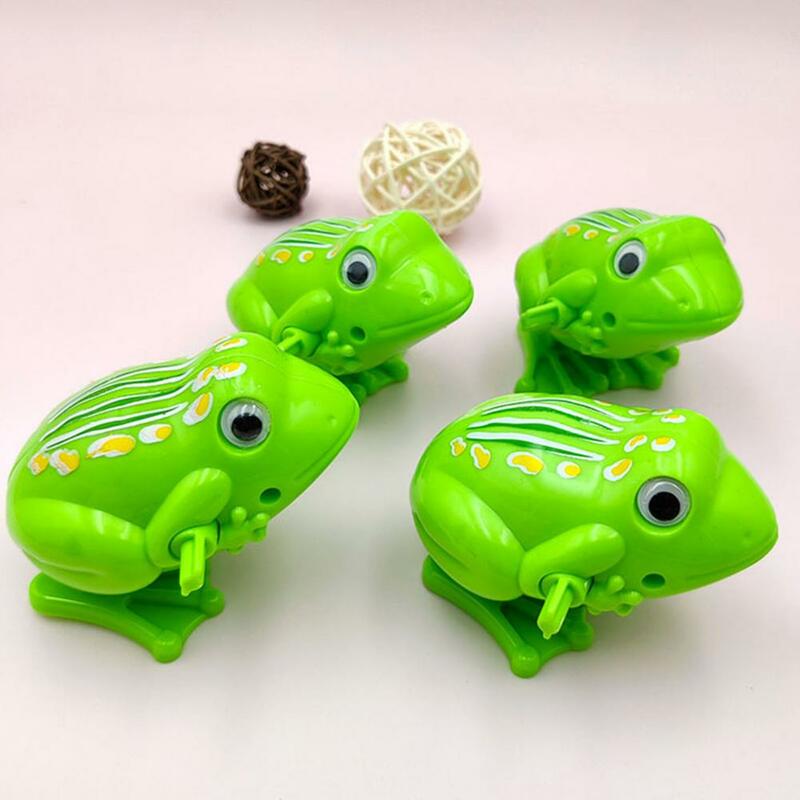 Child-friendly Wind-up Toy Educational Wind-up Frog Toy for Kids Interactive Clockwork Running Animal Toy for Boys Girls Fun