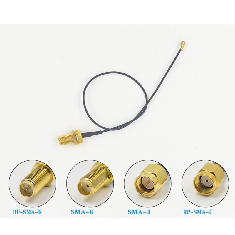 Dropship Konektor Kabel Adaptor Koaksial RF Kabel Koaksial Kerugian Rendah SMA IPEX
