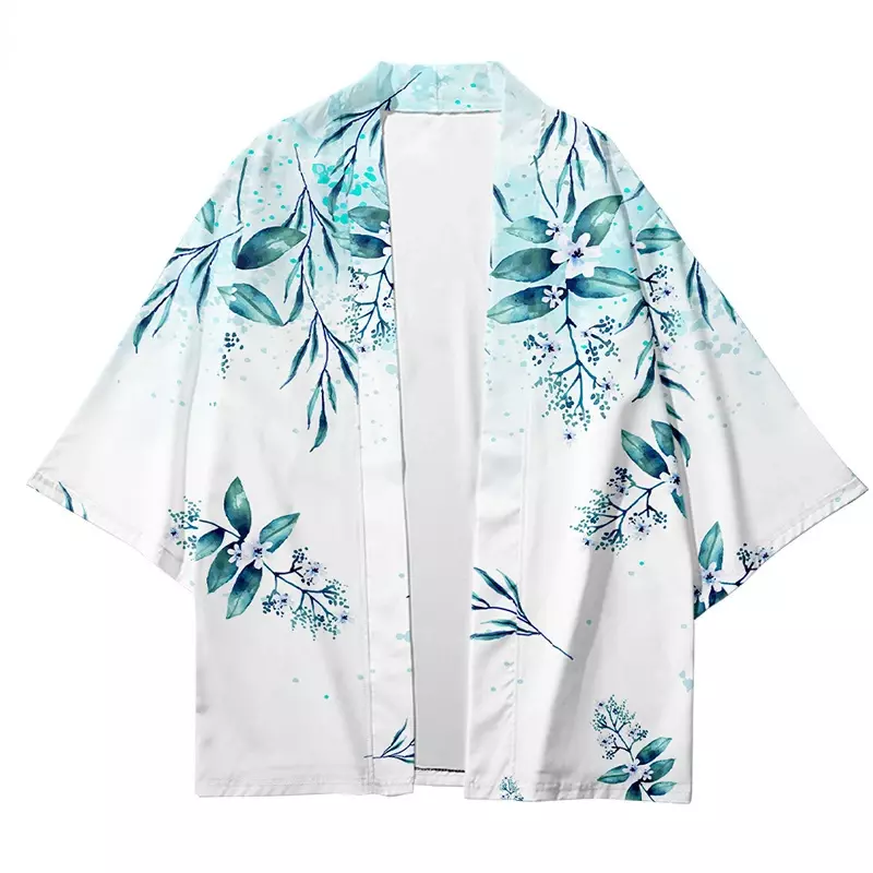 Kimono japonais imprimé en 3D pour femmes, cardigan de plage, style Harajuku, fleurs traditionnelles, mode adt, samouraï japonais trempé