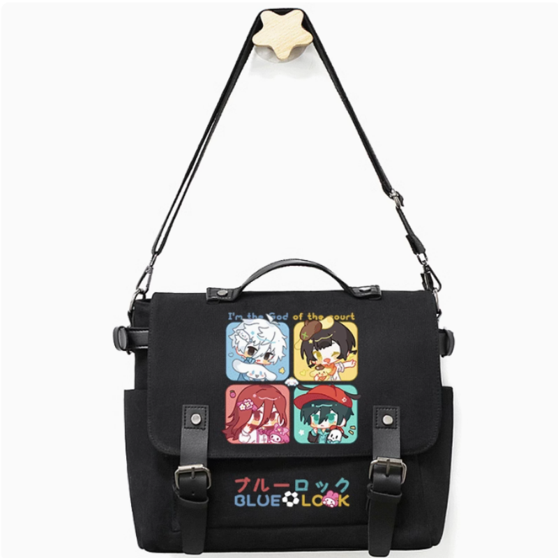 Chigiri Hyoma Cosplay Bolsa de Ombro, Oxford Messenger Schoolbag, Anime Fechadura Azul, Estudante Casual, Presente Adolescente, B1615
