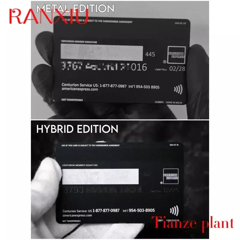 บัตรของขวัญออกแบบและผลิตการ์ดโลหะนามบัตรส่วนบุคคลบัตรทองสีดำ