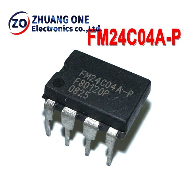 10 Stks/partij Fm24c04 FM24C04A-P Directe Plug Dip-8 Ferro-elektrische Merk Geheugen Chip
