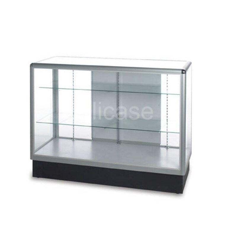 custom，common Type Of Aluminium Frame And Glass Showcase With LED Light Display