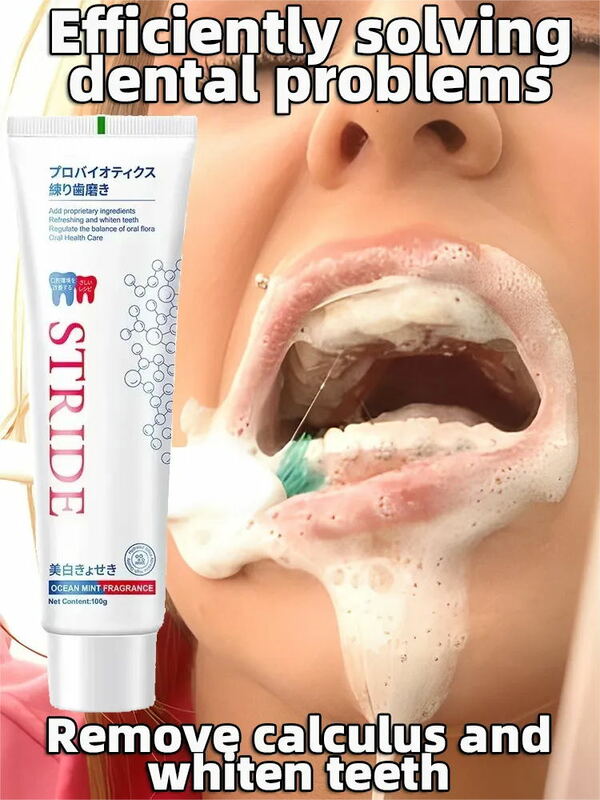 STRIDE-Bad Breath Teeth Whitening, Removendo a remoção de manchas de dente amarelo, Prevenindo o mau hálito, Periodontite Boca Odor, Hálito fresco