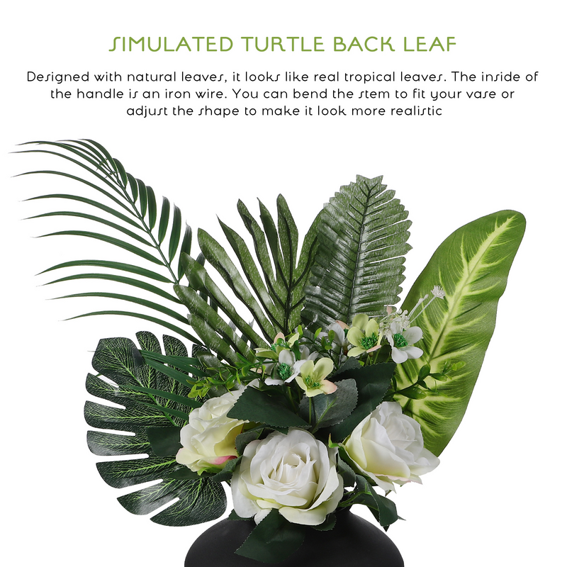 Simulation Monstera Leaf Hawaiian Party Decorations Artificial Plants for Palm Tree Leaves Tropical