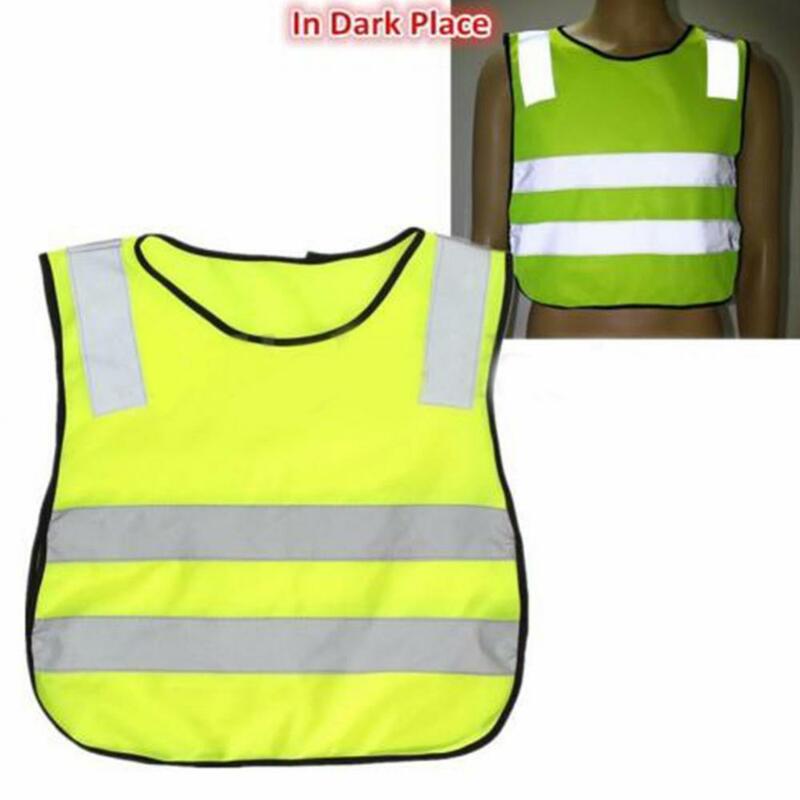 Chaleco de seguridad reflectante para niños, chaqueta con correas reflectantes, chaleco de seguridad para trabajadores de saneamiento para niños