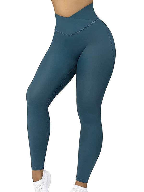 Na zewnątrz wysoko talia legginsy treningowe seksowne Jeggings damskie legginsy Fitness odzież sportowa spodnie ołówkowe