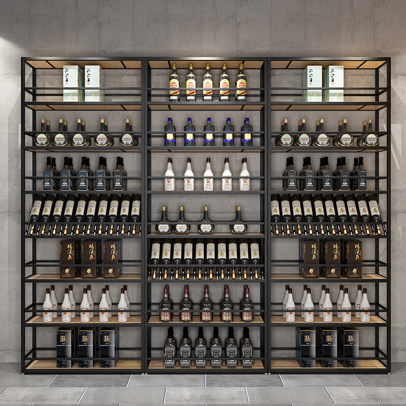 Metal Hanging Wine Cabinet, Unique Bar Cabinet, Buffet Corner Muble, Móveis de Cozinha, Restaurante e Comercial