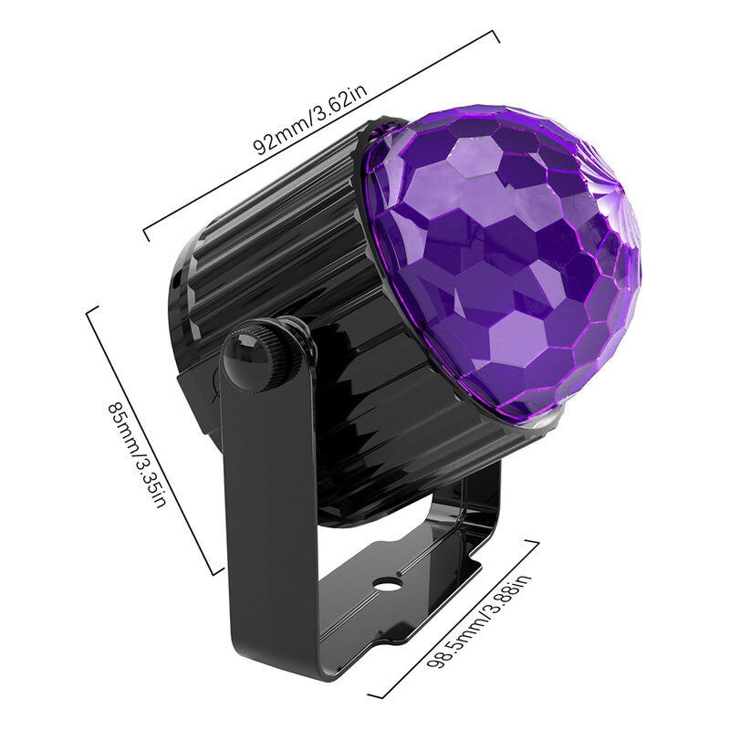 Purple small magic ball 6W USB UV black light party light carnival KTV Ultraviolet Disco bar per la decorazione di natale di Halloween