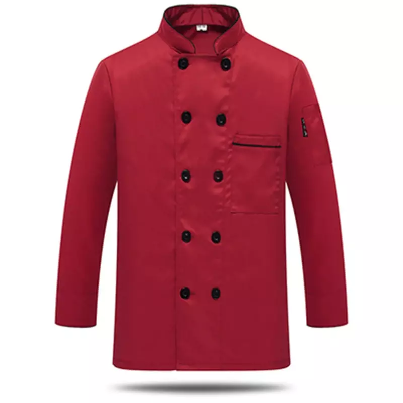 Western Hotel Chef Jacket Food Service uniforme da cuoco a maniche lunghe doppio petto abbigliamento da cuoco abbigliamento da cucina
