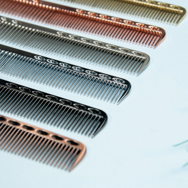 1 Cái 6 Màu Sắc Kích Thước Nhỏ Thép Không Gỉ Vàng Tóc Comb Salon Tóc Chuyên Nghiệp Hairdressing Combs Cắt Tóc Dying Công Cụ