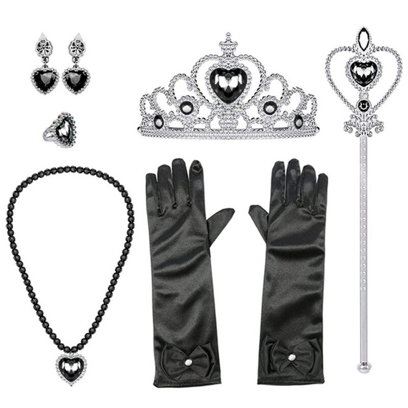 Kinder Mädchen Halloween Accessoires Requisite Hochzeit Perücke Hand maske Halsketten Stirnbänder Handschuhe Cosplay Party Dress Up