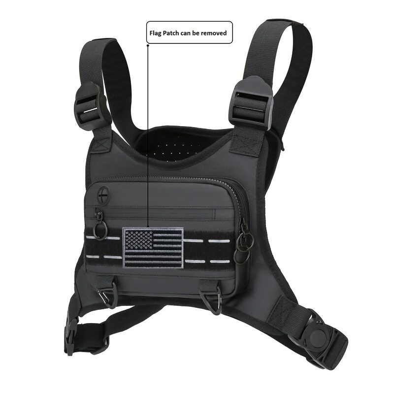 Bolsa deportiva de pecho resistente al agua, chaleco ligero para correr con soporte para teléfono incorporado, almacenamiento adicional