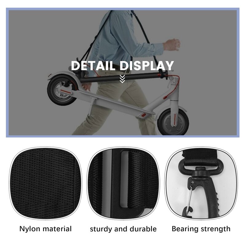 Scooter Shoulder Strap Adjustable Scooter Carrying Strap For Carrying Beach Chair Electric Scooter Kids Bikes Yoga Mat
