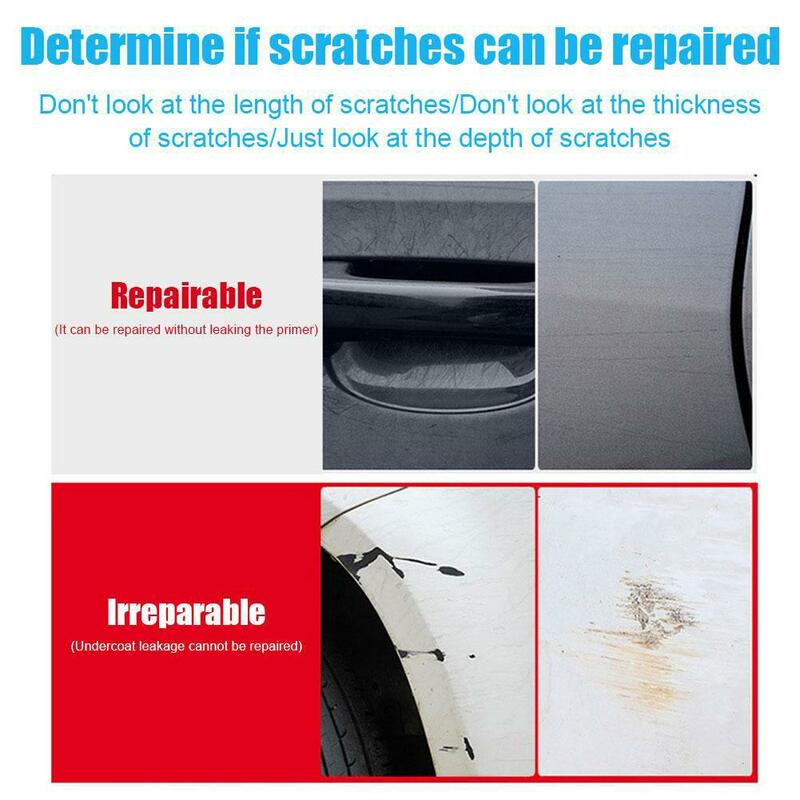 Cepillo de pintura azul pequeño para reparación de arañazos de coche, solución para eliminar manchas, agente de reparación de arañazos y Cera sin arañazos, A5P4