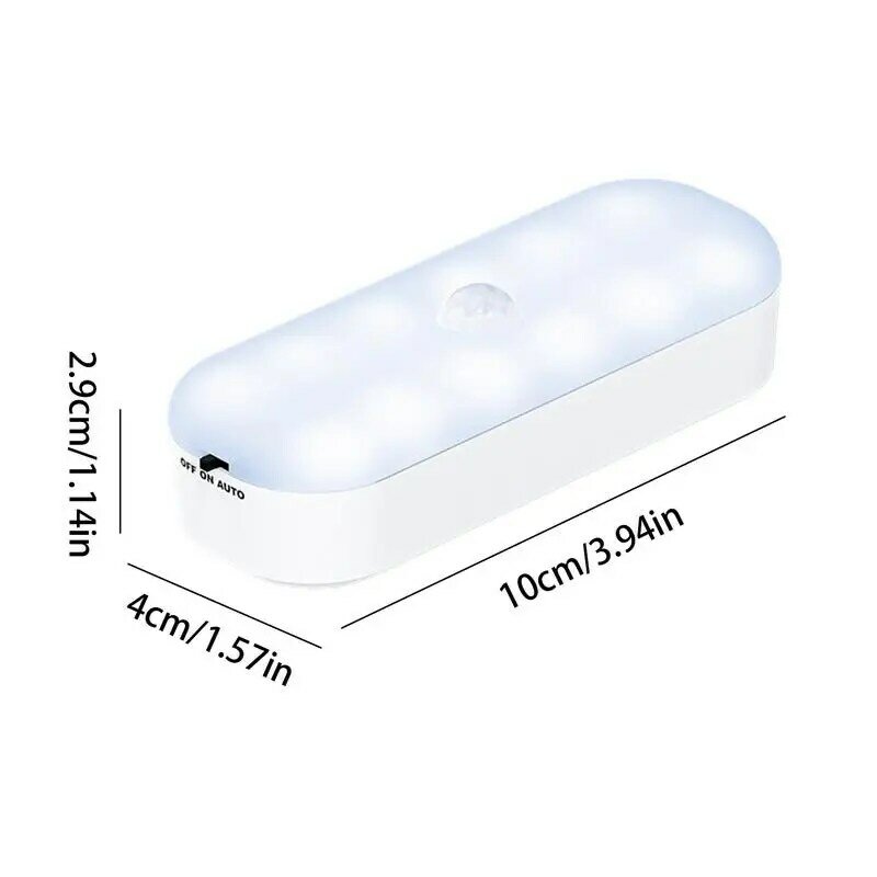 Adhesive Motion Sensor Light Rechargeable Night Light Fast Charging Adjustable Brightness Wall Adhesive Warm LED Nightlight For