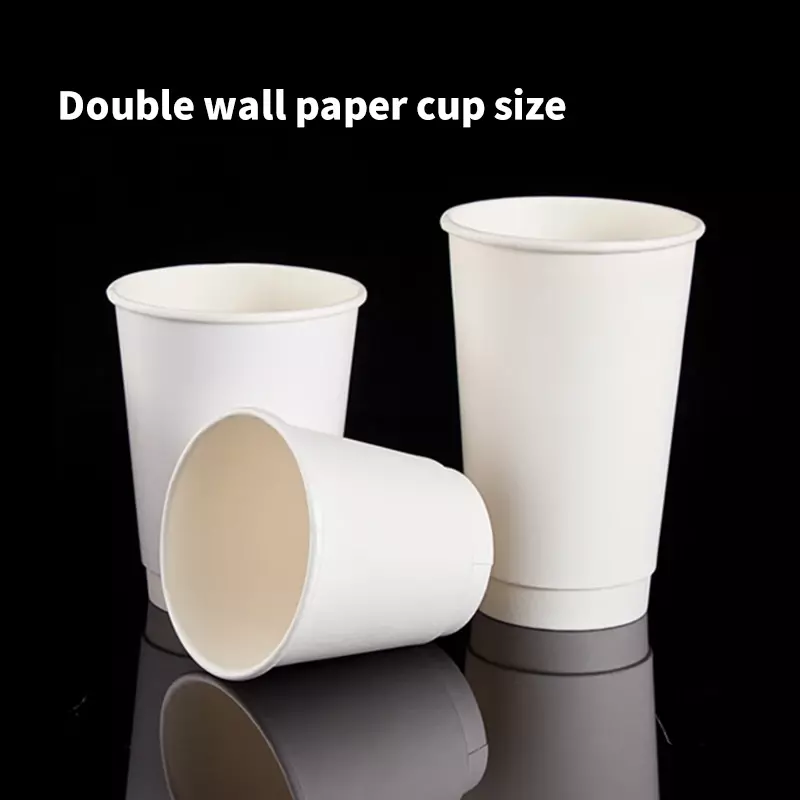 Customized productPaper Cups Factory Custom Printed Double Wall Biodegradable Coffee Disposable Beverage Custom Printi