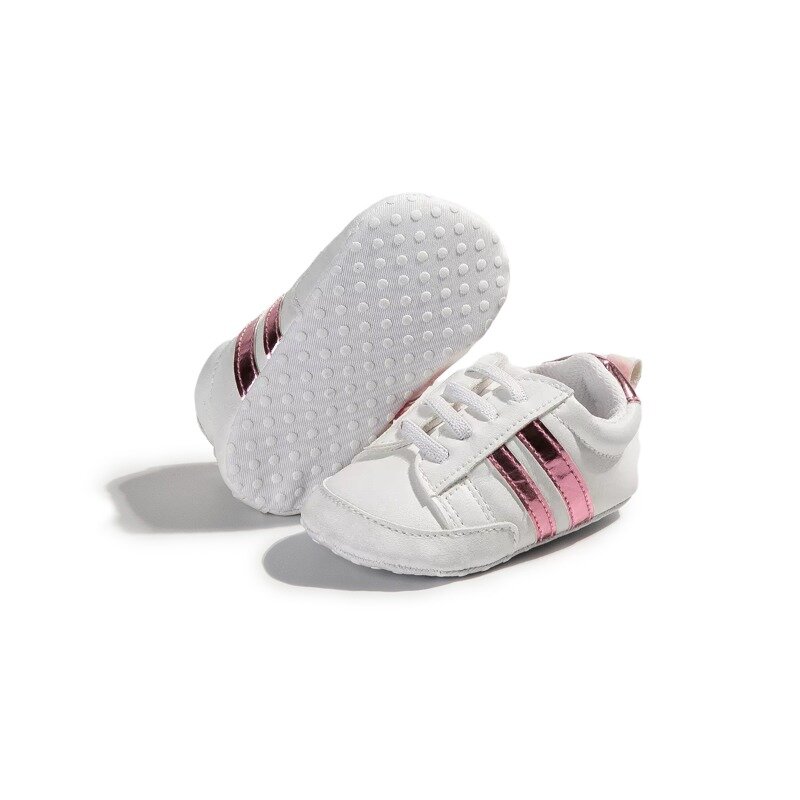 Mocassins multicolores en cuir pour bébé garçon et fille, chaussures à semelle plate non ald rétro pour les premiers pas des nouveau-nés