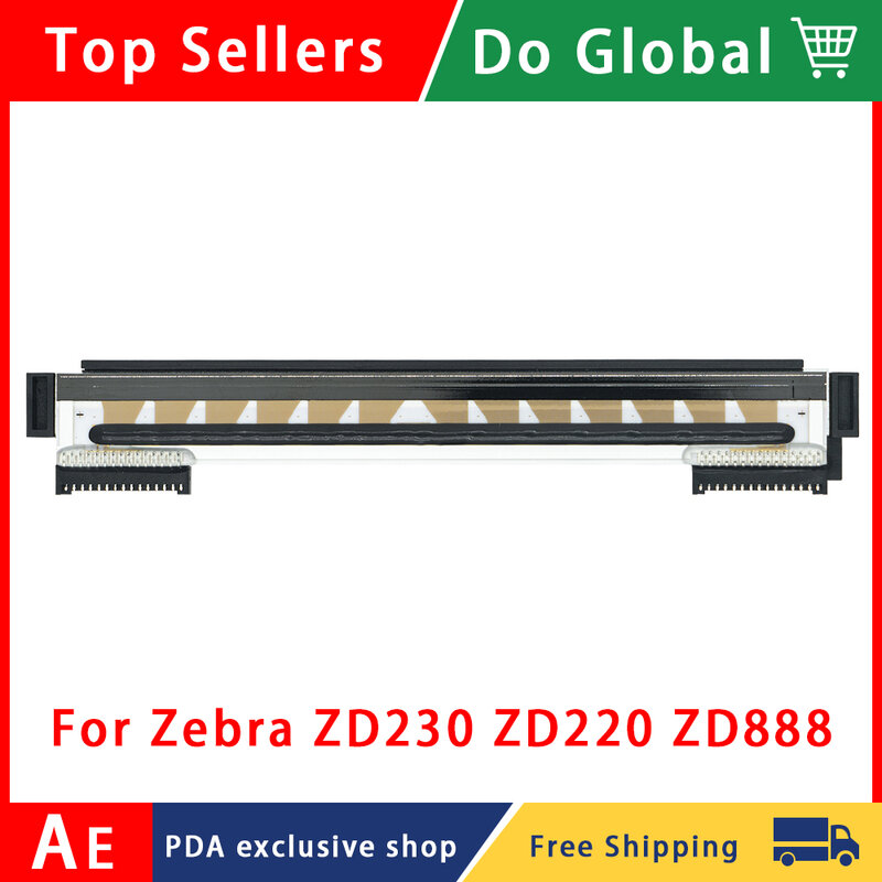 Zebra ZD220 ZD230 ZD888 열전사 라벨 프린터용 프린트 헤드, 203dpi P1115690, 무료 배송, 신제품
