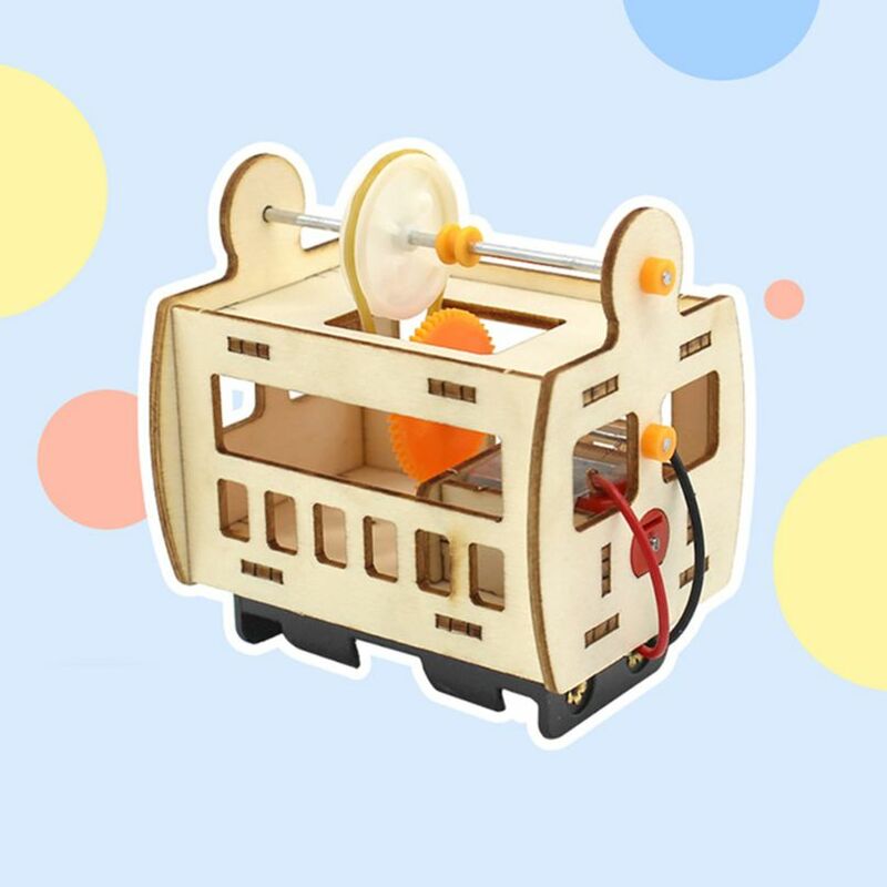 Giocattoli in legno fai da te cavo modello di auto progetto scientifico Kit sperimentale per bambini bambini giocattolo regalo studente