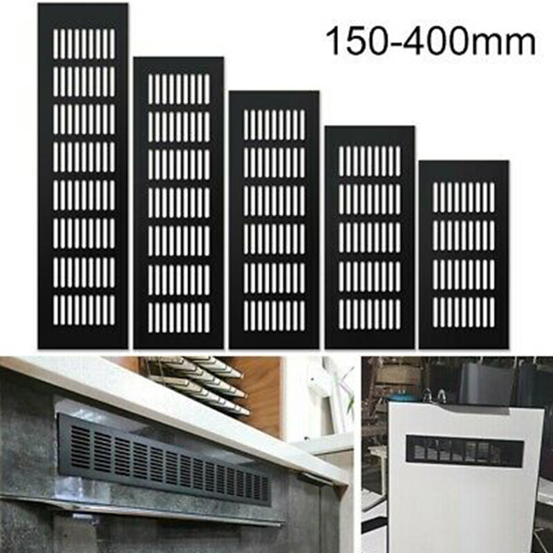 100mm in lega di alluminio armadio rettangolare armadio griglia di ventilazione griglia di ventilazione 100mm * 150/200/225/250/300/350/400mm
